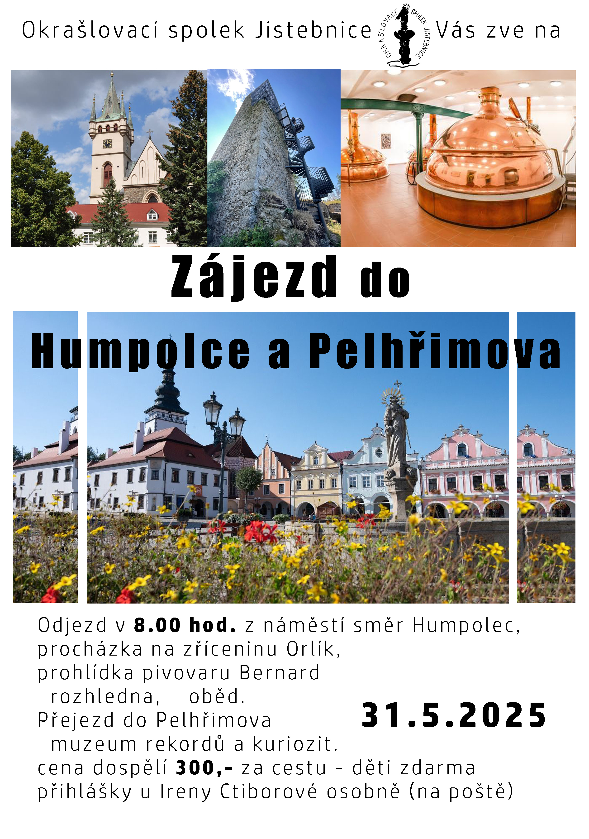 Zájezd do Humpolce a Pelhřimova